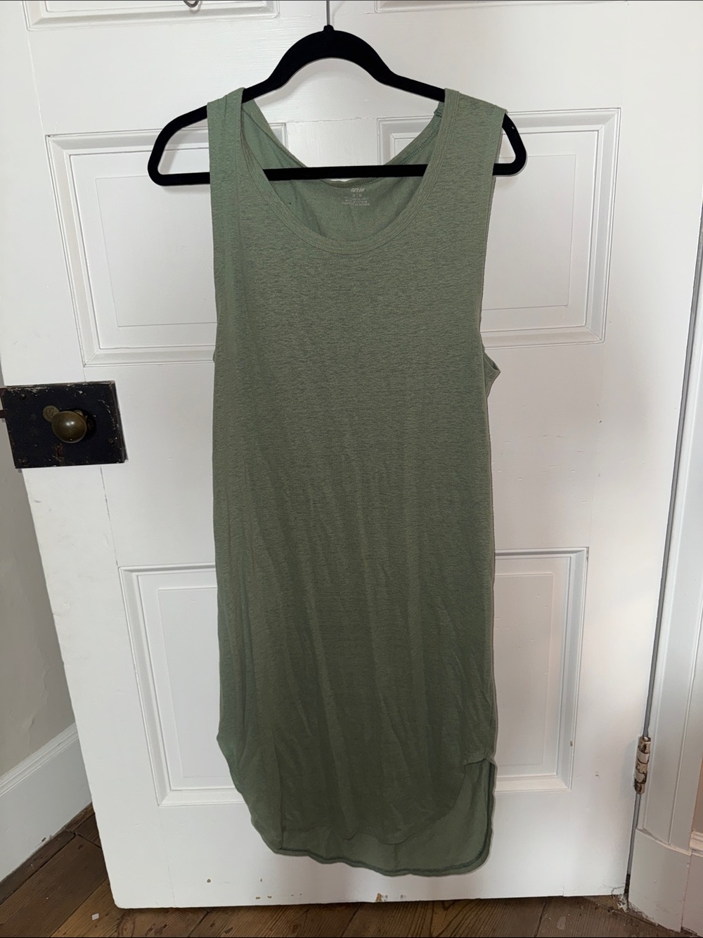 aerie Olive Green Scoop Neck Tank